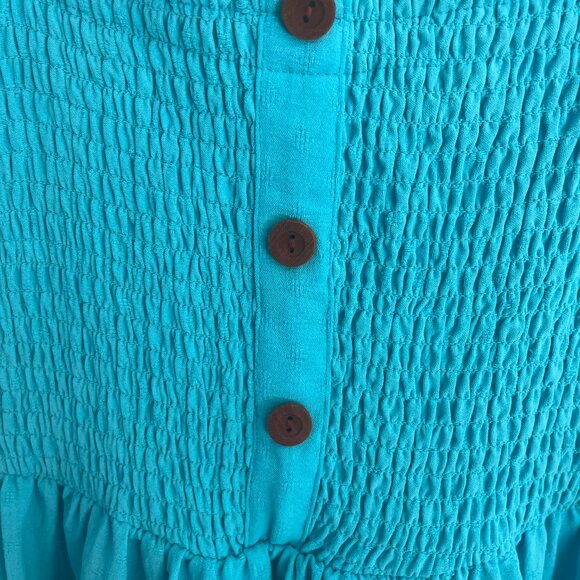 Baby blue casual and comfortable summer dress - Picture 3 of 5